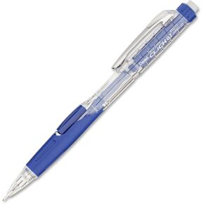 Pentel Twist-Erase Click Mechanical Pencil, 0.7 Mm, Hb (#2.5), Black Lead, Blue Barrel