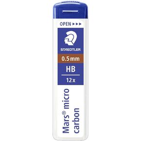 STAEDTLER Mars micro carbon 250 0.5mm HB - Pencil lead refills - 2 Tubes / Packs (24 Leads) HB