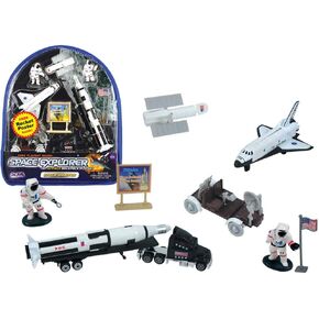 Space Orbiter Backpack Playset with Educational Rocket Poster
