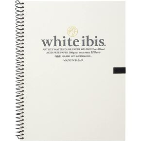 Holbein Watercolor Spiral Pad - Cold Press, 12 Sheets, 9" x 6"
