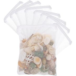 8 PCS Filter Media Bag Aquarium Mesh Bag Filter Bags for Fish Tank Fish Tank Fine Mesh Bag with Plastic Zipper Reusable Bags with Zipper for Activated Carbon Bio Filter Balls Ceramic (7.87" X 5.91")