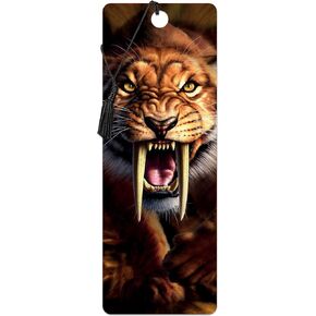 Bookmark - Sabertooth from Deluxebase. A Sabertooth Bookmark with lenticular 3D Artwork Licensed from Renowned Artist Jerry LoFaro