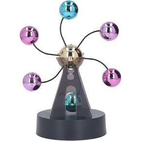 Electronic Perpetual Motion Swing Balance Balls Office Desk Ornament Home Decoration Gift Toy,6.5x4.3x8.1inPerpetual Motion Desk Toy Magnetic Balls, Magnetic Building Blocks