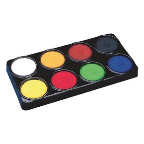 S&S Worldwide Color Splash Washable Tempera Paint Cakes, 8 Assorted Colors