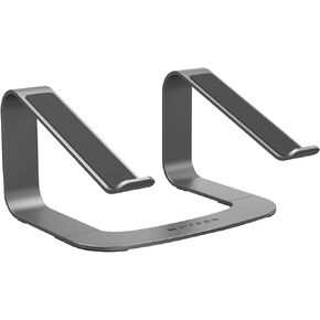 Hyperspace Adjustable Laptop Stand — Sleek, Foldable, Portable Aluminum Laptop Stand for 16" Devices — Height Adjustable to 22", Optimal Cooling, Non-Slip Grips