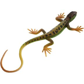 NUOBESTY Lizard Figurine Fake Lizard Plastic Lizard Toy Action Figure Reptile Toy for Collection Science Educational Prop (Green)