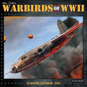 Willow Creek Press Warbirds of WWII Monthly 2025 Wall Calendar (12" x 12")