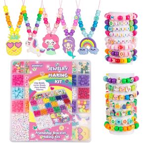 Aowenxi Beads Jewelry Making Make Make for Girls 4-6 ، Tharms Cute Diy Arts Gafts Toys for Girls Birthday