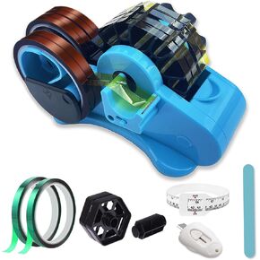 MECOLOUR Multi-Roll Heat Tape Dispenser 6 pcs Sublimation 1" + 3" Core Double Reel Cores Sublimation for Heat Transfer Tape, Semi-Automatic Tape Dispenser with Compartment Slots Set -Purple