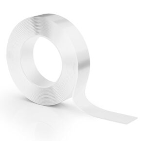 Heavy Duty Multi-Purpose Adhesive Tape, 9.85FT Silver Double Sided Tape for Home, Walls, Poster, Photo