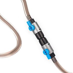 LANDEN Double Tab Connector for Aquarium, Canister Filter Hose Connector, Fish Tank Water Flow Control, Quick Release Valve-16/16X2pcs