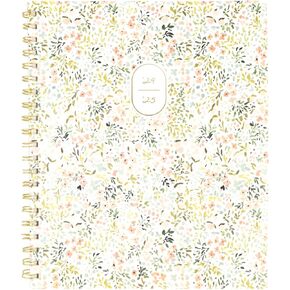 Cambridge Planner 2025-2026 Academic, Leah Bisch, Weekly & Monthly, 8-1/2" x 11", Large, Monthly Tabs, Flexible Cover, Petite Floral (LB38-905A)