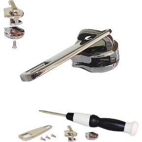 Stainless Steel Replacement Zipper Slider-1 Piece,Black，Medium Suitable for Clothing,suitcases,Handbags,Shoes,Tents,Backpacks Zipper Replacement and Repair kit(Black)