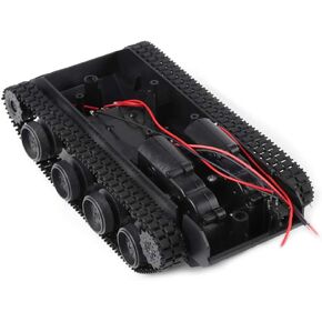 Hilitand DIY Kit Lightweight Shock Absorbed Plastic Tank Chassis with 130 Motor 3V-7V for Tank Toys Robot Projects