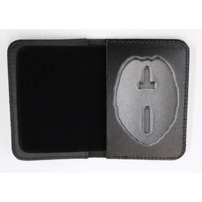 Perfect Fit Duty Leather Badge and ID Case for Police Shield/Security(Cutout PF209)