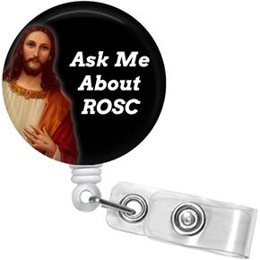 Funny Retractable Badge Reel for Nurse Doctor Employee ID (ROSC)