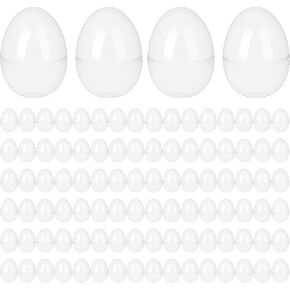 100 PCS Easter Eggs Plastic Elder Exter Beags Burngle فارغ فارغ للاشتعال لسلة عيد الفصح حشو عيد الفصح الحزب لصالح Easter Hunt Stuffers Arstroom (Purple)