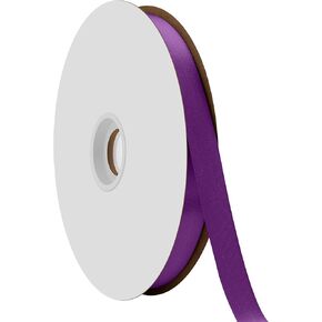 Berwick Offray 5/8" Single Face Satin Ribbon, Regal Purple, 100 Yds