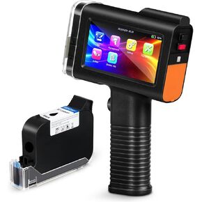 Bentsai BT-HH6105B3 طابعة نفايات الحبر المحمولة مع ارتفاع طباعة 12.7 مم لرقم دفعة تاريخ محمول رمز QR رمز العلامات وطباعة البيانات المتغيرة على الكرتون المعدني الخشب البلاستيكي