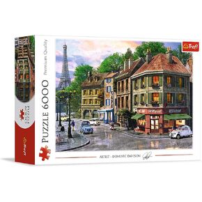 Trefl Street of Paris 6000 قطعة بانورامز اللغز Red 54 "X38" ، اللغز DIY ، المرح الإبداعي ، اللغز الكلاسيكي للبالغين والأطفال من عمر 15 عامًا