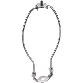Aspen Creative 20002-2 8 1/2" Lamp Harp with Saddle in Satin Nickel Finish