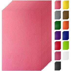22pcs, Felt Fabric Sheets for Crafts, 12" x 8" Felt Fabric Sheets, 1mm Thick, Felt Paper for Sewing Craft, Non-Woven Felt Fabric for Sewing Patchwork Material (Light Yellow)