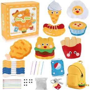 أطفال خياطة مجموعات للمبتدئين ، 8 حيوانات محشوة ، أرنب ، ديناصور جعل طقم حرفية ممتعة للخياطة ، تعلم تعليمية لخياطة هدايا للأطفال 5 6 7 8 9 10 11 12 ، تعليمات ومحسنة in Kuwait