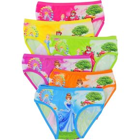 ToBeInStyle Girl’s Pack of 6 Colorful Comfortable Classic Cotton Bikini Panties