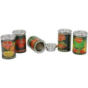 5Pcs 1/12 Miniature Food Cans Dollhouse Kitchen Accessories, Dollhouse Accessories, Dollhouse DIY Decor