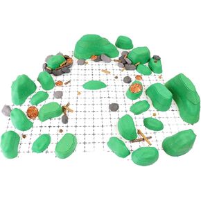 Owlbear Terrain Set - Mini Dungeon Castle Cavern DND Terrain for Tabletop RPGs, Dungeons & Dragons, Pathfinder, War Gaming, and More! - by DCD (98+pcs, 4sqft)