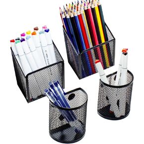 حامل القلم المغناطيسي فيكونوفا ، 4 منظم خزانة الحزمة مع مغناطيس قوي MESH MESH MESH HOLDER STORAGE SGACK MANGETIC FOR SHAVE
