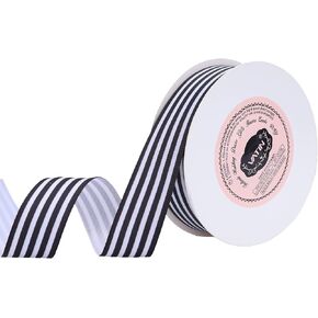 VATIN Red and White Striped Grosgrain Ribbon,1 Inch x 25 Yards,Christmas Ribbon Use for Gift Wrapping,Party Decoration,All Crafting and Sewing