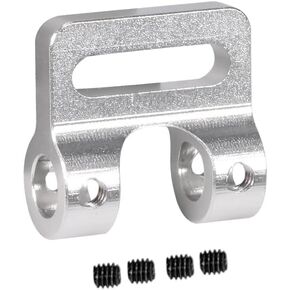 Aluminum Adjustable Modular Fairlead Fits 4.5mm Tube Bumper 1/10 RC Crawler Scale Winch SCX10 Pro Comp Builds Chassis Upgrade (Purple)