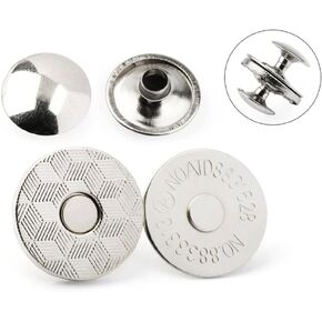 MAHAVIMOKSA 20Sets 18mm Thin Style Magnetic Button Snaps Double Rivet Closures Round Clasp Stud Button for DIY Craft Sewing Bag Purse Leather Clothing Scrapbooking (Antique Bronze) in Kuwait