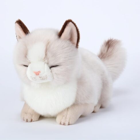 CU-MATE 20 Inch- Gray Ragdoll Cat Plush Stuffed Animal Toys -Realistic Ann Baker Cat Handmade Plush Toy Present Gift in Saudi Arabia