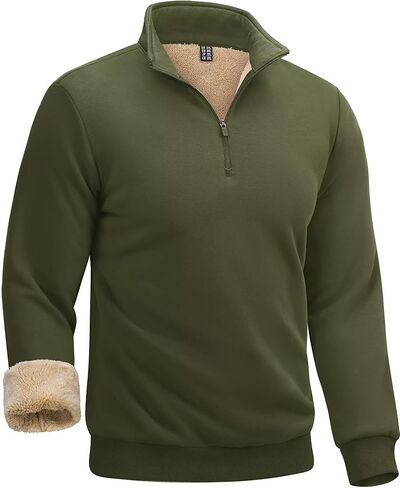 Boladeci الرجال الربع البريدي البلوز قسط شيربا اصطف كم طويل قمصان الغولف للرجال منتصف الوزن 1/4 نصف البريدي بلوزات in Kuwait