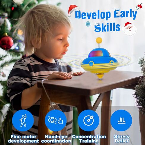 تضيء لعبة Top Top Toy بأضواء واضحة ، ألعاب تعليمية/حسية للأطفال الصغار ، ألعاب تململ للبالغين والأطفال ، تفضل حفلة عيد ميلاد 3 4 5 6 7 8 9 in Kuwait