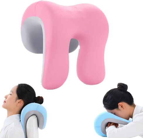 Neck Support for Office Chair,Memory Foam Desk Pillow for Napping,Washable Cover,Fits Most Office Chair (Black) in Kuwait