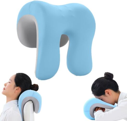 Neck Support for Office Chair,Memory Foam Desk Pillow for Napping,Washable Cover,Fits Most Office Chair (Black) in Kuwait