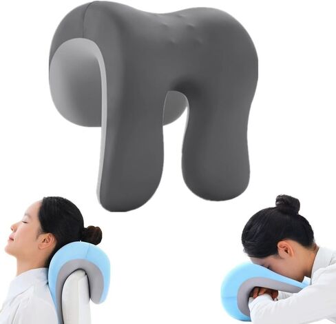 Neck Support for Office Chair,Memory Foam Desk Pillow for Napping,Washable Cover,Fits Most Office Chair (Black) in Kuwait