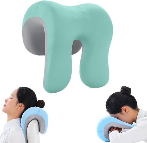 Neck Support for Office Chair,Memory Foam Desk Pillow for Napping,Washable Cover,Fits Most Office Chair (Black) in Kuwait