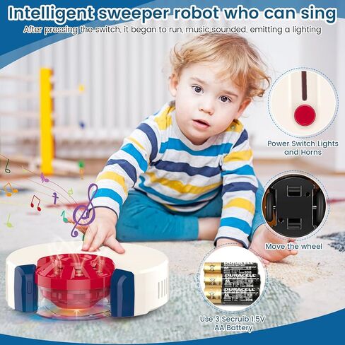 فراغ الأطفال الذي يعمل حقًا-لعبة مكنسة مكنسة واقعية 3 في 1 للطفل الفراغ اللاسلكي ، لعبة تنظيف المنزل ، الحفاظ على المنزل للأطفال في سن 3 4 5 6 سنوات الحاضر لطفلة الفتاة in Kuwait