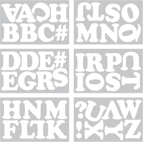 S.E.I 3-Inch Iron-on T-Shirt Letters, Chunky Letter Flock Heat Transfers, Black in Saudi Arabia