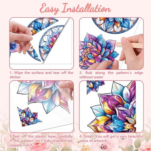 Rub on Transfer Decal Sticker for Furniture Craft Decor 6"x12" Gold Foil Tree with Scraper, 3Pcs Waterproof UV DTF Transfer for Drawer Dresser Glass Porcelain Wood Plastic Window in Kuwait