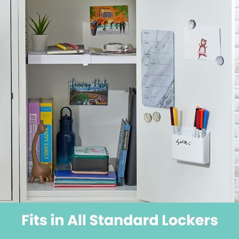 LockerMate Adjust-A-Shelf Locker Shelf, Extends to Fit Your Locker, Easy to Use, Perfect for School, Office, Gym, White in Saudi Arabia