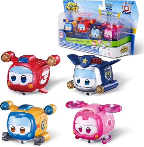 Super Wings Glow & Face-Changing Transformer Toys - Jerome Golden Boy Shine Tino Pet, Stacking Toys for Toddlers & Kids 3-7 Years in Saudi Arabia