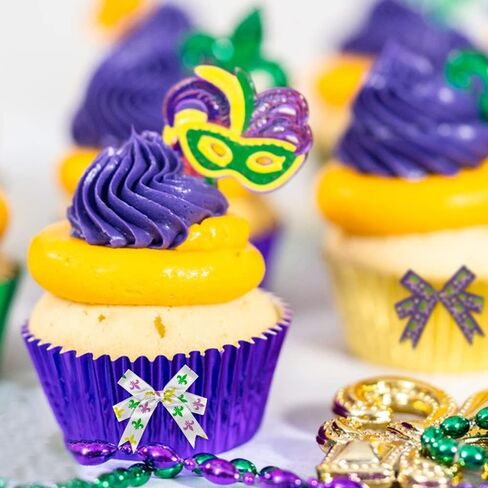 12 Yards Mardi Gras Ribbons Fleur de Lis Ribbons Diamond Decorative Grosgrain Ribbons Green Purple Yellow White Star 3/8" Ribbons for Gift Wrapping Crafts New Orleans Masquerade Party in Saudi Arabia