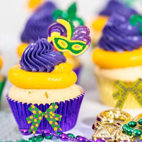 12 Yards Mardi Gras Ribbons Fleur de Lis Ribbons Diamond Decorative Grosgrain Ribbons Green Purple Yellow White Star 3/8" Ribbons for Gift Wrapping Crafts New Orleans Masquerade Party in Saudi Arabia