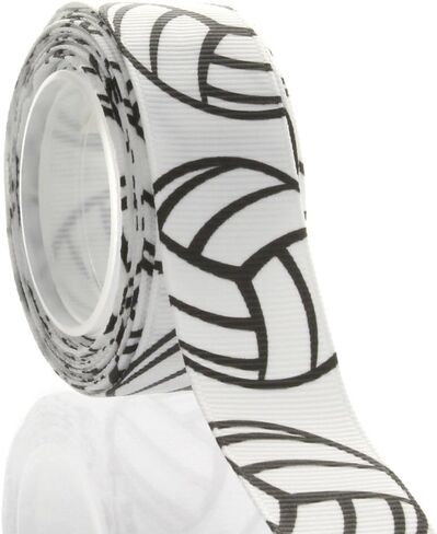 7/8" Volleyball Grosgrain Ribbon 5 Yard in Kuwait