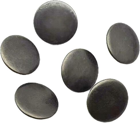 24PC Sewing Metal Buttons with Metal Shank Round Antique Buttons DIY Sewing Crafts Buttons Black,18mm in Kuwait